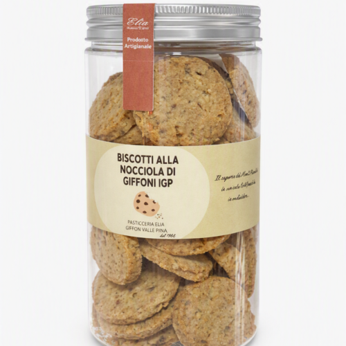 Biscotti alla nocciola di Giffoni in tubo