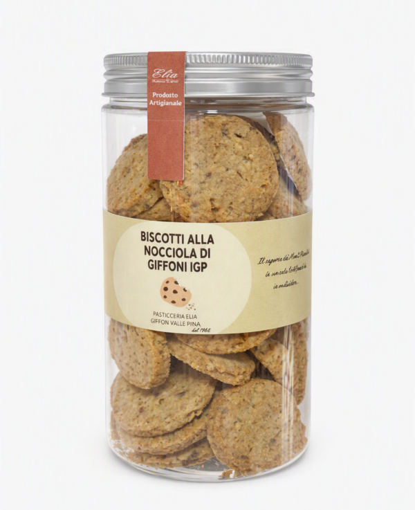 Biscotti alla nocciola di Giffoni in tubo